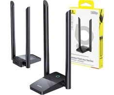 Adapteris WiFi Baseus FastJoy 1800Mbps (juodas)