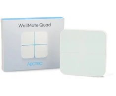 Aeotec WallMote Quad - scenų ir veiksmų aktyvavimo nuotolinio valdymo pultas - 4 mygtukai - Z-Wave - baltas