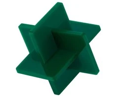 Akrilo lakštas - 3mm - 300x300mm Bambu Lab - Mistletoe Žalias - 3vnt