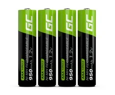 Green Cell Akumuliatorius Žalias Cell HR03 Ni-MH AAA 950mAh - 4vnt