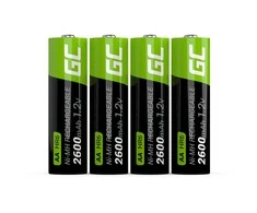 Green Cell Akumuliatorius Žalias Cell HR6 Ni-MH AA 2600mAh (4vnt.)