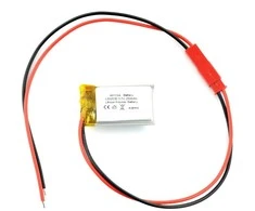 Akumuliatorius Li-Pol Akyga 250mAh 1S 3.7V - sujungimas JST-BEC + lizdas