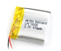 Akumuliatorius Li-Pol Akyga 470mAh 1S 3.7V