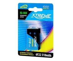 Akumuliatorius XTREME 6F22 Ni-MH 9V 310mAh