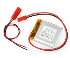 Akyga 1000mAh 1S 3.7V Li-Pol akumuliatorius - 36x36x7.5 mm