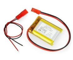 Akyga 1000mAh 1S 3.7V Li-Pol akumuliatorius - 40x30x8 mm