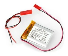 Akyga 1200mAh 1S 3.7V Li-Pol akumuliatorius - 40x34x8mm