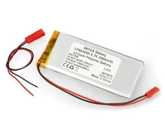 Akyga 2600mAh 1S 3.7V Li-Pol akumuliatorius - JST-BEC jungtis + lizdas - 90x42x6mm