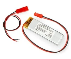 Akyga 510mAh 1S 3.7V Li-Pol akumuliatorius - JST-BEC jungtis + lizdas - 60x20x5mm