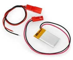 Akyga 85mAh 1S 3.7V Li-Pol akumuliatorius - JST-BEC jungtis + lizdas - 25x15x3mm