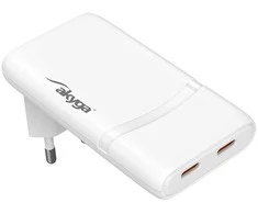 Akyga AK-CH-32 2x USB C 5-20V/2.25-3A maitinimo adapteris