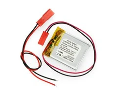 Akyga Li-Pol akumuliatorius 400mAh 1S 3.7V - JST-BEC jungtis + lizdas - 35x30x4mm