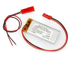 Akyga Li-Pol akumuliatorius 450mAh 1S 3.7V - JST-BEC jungtis + lizdas - 48x22x5mm
