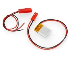 Akyga Li-Pol akumuliatorius 70mAh 1S 3.7V - JST-BEC jungtis + lizdas - 20x15x4mm