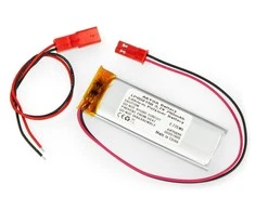 Akyga Li-Pol akumuliatorius 750mAh 1S 3.7V - JST-BEC jungtis + lizdas - 58x21x6mm
