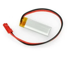 Akyga Li-Pol elementas 120mAh 1S 3.7V - JST-BEC jungtis + lizdas - 35x12x4mm
