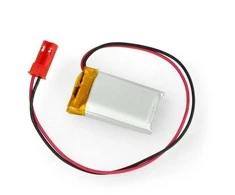 Akyga Li-Pol elementas 250mAh 1S 3.7V - JST-BEC jungtis + lizdas - 30x17x6mm