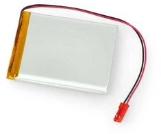Akyga Li-Pol elementas 3500mAh 1S 3.7V - JST-BEC jungtis + lizdas - 68x55x6mm