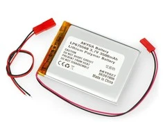 Akyga Li-Pol elementas 3500mAh 1S 3.7V - JST-BEC jungtis + lizdas - 68x55x6mm