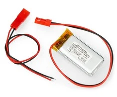 Akyga Li-Pol elementas 620mAh 1S 3.7V - JST-BEC jungtis + lizdas - 40x20x8mm