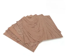 AlgoLaser raudonmedžio fanera 300x300x3mm 6vnt