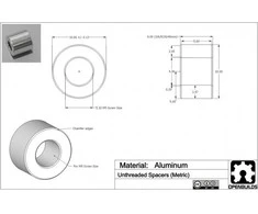 Grąžtas Oem Aliumininė tarpinė 40 x 10 x 5 mm 5vnt