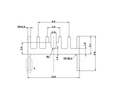 Aliumininis radiatorius TO220 - 30x15x10mm - su adata