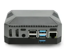 Argon40 Aliuminio dėklas Raspberry Pi 4B su ventiliatoriumi - Argon ONE M.2 - pilkas