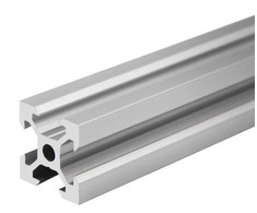 Grąžtas Oem Aliuminio profilis V-SLOT 2020 - 1000mm ilgis sidabrinis