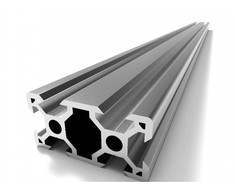 Grąžtas Aliuminio profilis V-SLOT 2040 - 1000mm ilgis sidabrinis