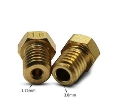 Oem Antgalis 0.4 mm M6 – siūlas 3.0 mm – H12.5 mm – kūginis – RepRap E3D V5 V6