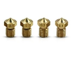 Oem Antgalis 0.4 mm M6 – siūlas 3.0 mm – H12.5 mm – kūginis – RepRap E3D V5 V6