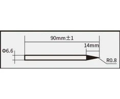 Antgalis 1mm SI-126B-80 lituokliui, Proskit
