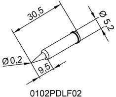 Antgalis ERSADUR, 0.2mm/0.008in, lituokliui ERSA