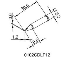 Antgalis ERSADUR, 1.2mm/0.047in, lituokliui ERSA
