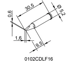 Antgalis ERSADUR, 1.6mm/0.063in, lituokliui ERSA