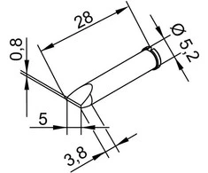 Antgalis ERSADUR, 5.0mm/0.197in, lituokliui ERSA