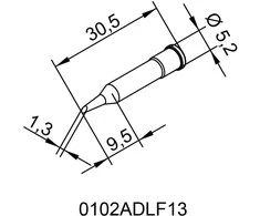 Antgalis ERSADUR, bešviniam litavimui, 1.3mm, lituokliui ERSA