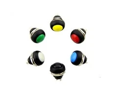 Oem Antivandalinis Mygtukinis Jungiklis 12mm 2A 48VDC - Mėlynas