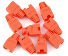 Oem Apsauga nuo sulenkimo RJ45 8P8C laidui - raudoni - 10 vnt