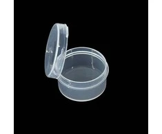 Oem Apvali plastikinė dėžutė 20x9mm - uždaras konteineris