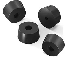 Oem Apvalios guminės kojelės - 20x16x10.5mm - juodos - baldams - 4 vnt