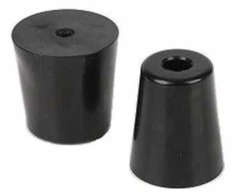 Oem Apvalios guminės kojelės - 28x22x15mm - juodos - baldams - 4 vnt