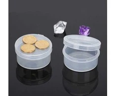 Oem Apvalus konteineris - 44x17mm - Plastikinė dėžutė - Rakinama tvarkytuvė