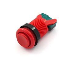 Oem Arcade Concave Button 3.5cm - raudonas