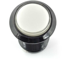 Oem Arcade Push Button 3.3cm - baltas su pašvietimu