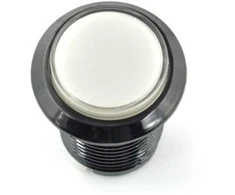 Oem Arcade Push Button 3.3cm - baltas su pašvietimu