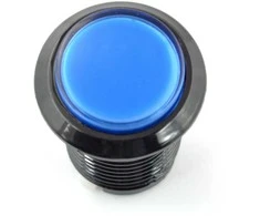 Oem Arcade Push Button 3.3cm - mėlynas su pašvietimu