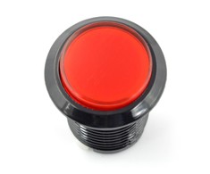 Oem Arcade Push Button 3.3cm - raudonas su pašvietimu