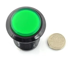 Oem Arcade Push Button 3.3cm - žalias su pašvietimu